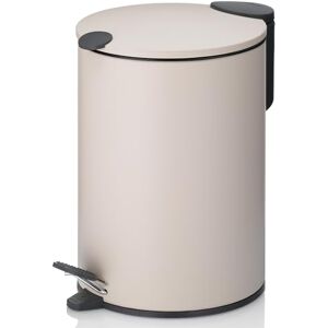Kela 23619 Cosmetic Bin with Inner Bucket 3 L Silent Closing Metal Mats Beige Kela 23619 Cosmetic Bin with Inner Bucket 3 L Silent Closing Metal Mats Beige