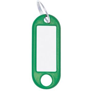 WEDO 262811804 Keyring for Labelling, Green, Pack of 100, with Ring WEDO 262811804 Keyring for Labelling, Green, Pack of 100, with Ring