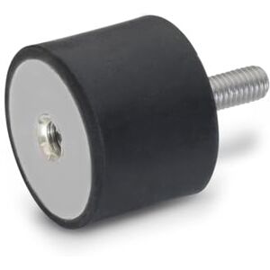 Ganter Normelemente Rubber Buffer GN 451-100-55-M16-EE-55 451, Pack of 1, Black, d1: 100 h1: 55 d2: M16x41 Ganter Normelemente Rubber Buffer GN 451-100-55-M16-EE-55 451, Pack of 1, Black, d1: 100 h1: 55 d2: M16x41