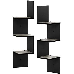 Furinno Wall Mounted Shelves, Wood, Espresso, one size Furinno Wall Mounted Shelves, Wood, Espresso, one size