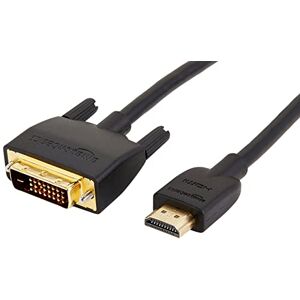Amazon Basics HDMI-A to DVI (Male) Adapter Cable, Bi-Directional 1080P, Gold-Plated, 0.9 m, Pack of 10, Black Amazon Basics HDMI-A to DVI (Male) Adapter Cable, Bi-Directional 1080P, Gold-Plated, 0.9 m, Pack of 10, Black
