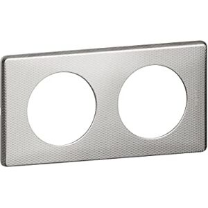 Legrand Céliane2 Double Plug Socket, Grey, LEG98872 Legrand Céliane2 Double Plug Socket, Grey, LEG98872