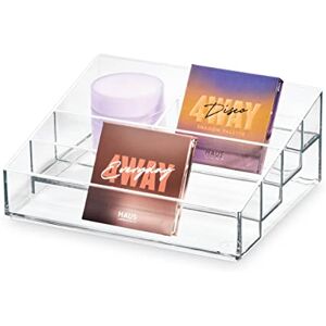InterDesign iDesign 5-Compartment Polish Organiser from the Signature Series by Sarah Tanno, Divided PET Makeup, Nail Varnish Storage, Clear/Matte White, 16.5 x 20.1 x 8.2 cm InterDesign iDesign 5-Compartment Polish Organiser from the Signature Series by Sarah Tanno, Divided PET Makeup, Nail Varnish Storage, Clear/Matte White, 16.5 x 20.1 x 8.2 cm