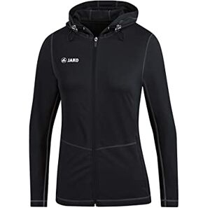 JAKO Women's Run 2.0 Hooded Jacket, Womens, Hooded Jacket, 6875, Black, 44 (EU) JAKO Women's Run 2.0 Hooded Jacket, Womens, Hooded Jacket, 6875, Black, 44 (EU)