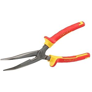 Stanley 0-84-007 "Maxsteel" VDE Straight Nose Plier, Yellow/Red, 200 mm Stanley 0-84-007 "Maxsteel" VDE Straight Nose Plier, Yellow/Red, 200 mm