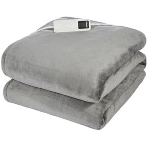 Dimplex DXHTG Super Cosy Washable Heated Throw with Fast Heat Up, Auto Shut-Off, 9 Heat Settings, 9 Hour Timer, Extra Soft Grey Dimplex DXHTG Super Cosy Washable Heated Throw with Fast Heat Up, Auto Shut-Off, 9 Heat Settings, 9 Hour Timer, Extra Soft Grey