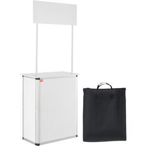 VEVOR Portable Tradeshow Podium Table, 30.91" x 14.96" x 71.46", Display Exhibition Counter Stand Booth Fair with Wall, Foldable Promotion Retail Bar Table Pop Up Podium with Storage Rack/Carrying Bag VEVOR Portable Tradeshow Podium Table, 30.91" x 14.96" x 71.46", Display Exhibition Counter Stand Booth Fair with Wall, Foldable Promotion Retail Bar Table Pop Up Podium with Storage Rack/Carrying Bag