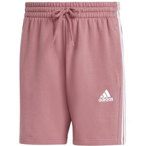 adidas Men's Essentials French Terry 3-Stripes Shorts, preloved Crimson, S adidas Men's Essentials French Terry 3-Stripes Shorts, preloved Crimson, S