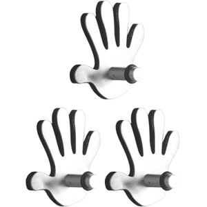 Wintem Set of 3 Steel Key Hooks in Different Heart Shapes, Round, Square and Hand – Ideal for Storing Your Keys at The Entrance – Useful for Hanging Jewellery or Small Items Wintem Set of 3 Steel Key Hooks in Different Heart Shapes, Round, Square and Hand – Ideal for Storing Your Keys at The Entrance – Useful for Hanging Jewellery or Small Items