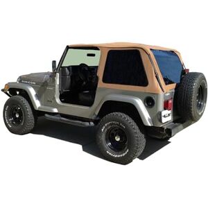 RAMPAGE PRODUCTS Rampage Frameless Trail Top Vinyl, Spice Denim Color with Tinted Windows 109517 Fits 1997-2006 Jeep Wrangler TJ RAMPAGE PRODUCTS Rampage Frameless Trail Top Vinyl, Spice Denim Color with Tinted Windows 109517 Fits 1997-2006 Jeep Wrangler TJ
