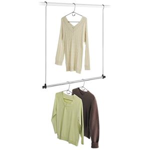 Whitmor Double Closet Rod Heavy Duty Closet Organizer- Chrome Whitmor Double Closet Rod Heavy Duty Closet Organizer- Chrome