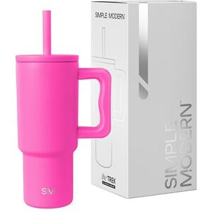 Simple Modern Kids 24 oz Tumbler with Handle and Silicone Straw Lid Spill Proof and Leak Resistant Reusable Stainless Steel Cup Gift for Kids Boys Girls Trek 710ml Raspberry Vibes Simple Modern Kids 24 oz Tumbler with Handle and Silicone Straw Lid Spill Proof and Leak Resistant Reusable Stainless Steel Cup Gift for Kids Boys Girls Trek 710ml Raspberry Vibes