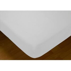 ECOMMERC3 Fitted Sheet for 150 cm Bed Fitted Sheet White Softness, Resistance and 100% Made in Spain ECOMMERC3 Fitted Sheet for 150 cm Bed Fitted Sheet White Softness, Resistance and 100% Made in Spain