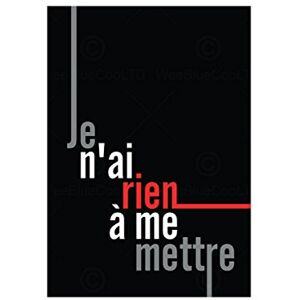 Wee Blue Coo Quote Clothing Nothing To Wear French 12X16 Wall Art Print Wee Blue Coo Quote Clothing Nothing To Wear French 12X16 Wall Art Print