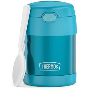 Thermos Kids FUNTAINER Food JAR 0.30 L, Ocean Teal, Thermal Food Container with Spoon for Children, 5 Hours hot / 7 Hours Cold, Absolutely Leak-Proof for Soup, Cereal, Break Thermos Kids FUNTAINER Food JAR 0.30 L, Ocean Teal, Thermal Food Container with Spoon for Children, 5 Hours hot / 7 Hours Cold, Absolutely Leak-Proof for Soup, Cereal, Break