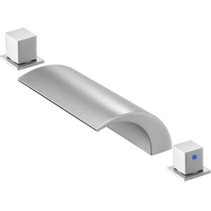 VEVOR Roman Tub Faucet, 3 Hole Waterfall Bathtub Faucet, Roman Bathtub Faucets Set with 2 Handles, Deck Mount Bath Tub Faucets Set for Pet Washing, Baby Care, Adult Bathing, Silver, Dual Water Flow VEVOR Roman Tub Faucet, 3 Hole Waterfall Bathtub Faucet, Roman Bathtub Faucets Set with 2 Handles, Deck Mount Bath Tub Faucets Set for Pet Washing, Baby Care, Adult Bathing, Silver, Dual Water Flow