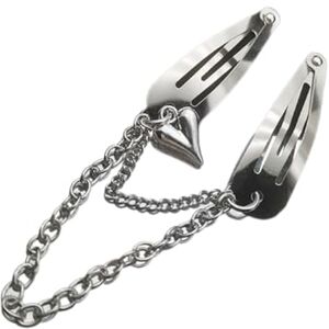 hgnxa Net Side Clip Retro Cool Black and White Love Small Hairpin BB Clip Novel Gothic Bat Guitar Barrettes for Girls hgnxa Net Side Clip Retro Cool Black and White Love Small Hairpin BB Clip Novel Gothic Bat Guitar Barrettes for Girls