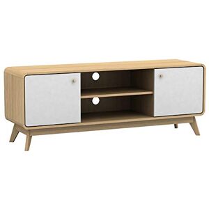 Dorel Home Furnishings LOFT24 Cassie 2 Door TV Stand OakWhite Dorel Home Furnishings LOFT24 Cassie 2 Door TV Stand OakWhite