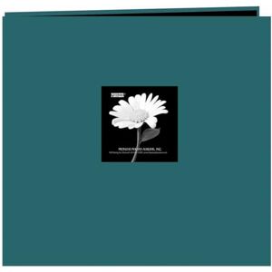 Pioneer 1-Piece 12 x 12-inch Fabric Frame Post Bound Scrapbook Majestic Teal, Black Pioneer 1-Piece 12 x 12-inch Fabric Frame Post Bound Scrapbook Majestic Teal, Black