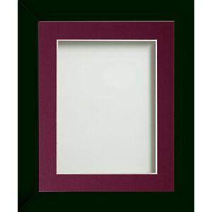 Frame Company Candy Range Picture Photo Frame with Plum Mount for Image Size 10 x 6-Inch, Plastic, Racing Green, A4 Frame Company Candy Range Picture Photo Frame with Plum Mount for Image Size 10 x 6-Inch, Plastic, Racing Green, A4
