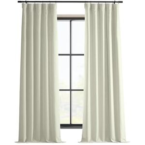 HPD Half Price Drapes Italian Faux Linen Curtains 108 Inches Long Room Darkening Curtains for Bedroom and Living Room 50 X 108, (1 Panel), Gravity Ivory HPD Half Price Drapes Italian Faux Linen Curtains 108 Inches Long Room Darkening Curtains for Bedroom and Living Room 50 X 108, (1 Panel), Gravity Ivory