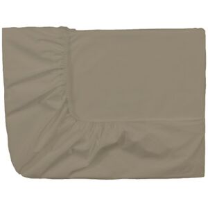ESSIX Royal Line Cotton Percale Fitted Sheet, taupe, 200 x 200 cm ESSIX Royal Line Cotton Percale Fitted Sheet, taupe, 200 x 200 cm