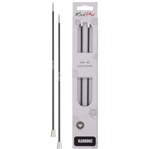 KNITPRO Karbonz Single Pointed Needles 10" (25cm) 3.25 mm KNITPRO Karbonz Single Pointed Needles 10" (25cm) 3.25 mm