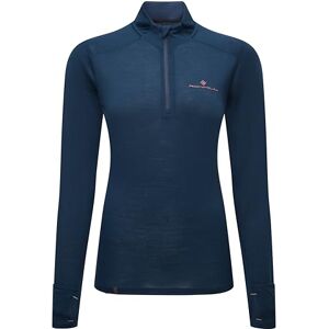 Ronhill Running, Wmn's Tech Merino 1/2 Zip, Dark Navy/Dusty Tulip, 14 Ronhill Running, Wmn's Tech Merino 1/2 Zip, Dark Navy/Dusty Tulip, 14