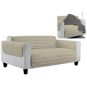 Italian Bed Linen Elegant quilted sofa cover Doubleface, dove dark grey 1 place, 100% microfiber Italian Bed Linen Elegant quilted sofa cover Doubleface, dove dark grey 1 place, 100% microfiber