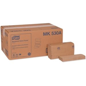 Tork Universal MK530A Multifold Paper Hand Towel, 1-Ply, 9.125" Width x 9.5" Length, Natural, (Case of 16 Packs, 250 per Pack, 4,000 Towels) Tork Universal MK530A Multifold Paper Hand Towel, 1-Ply, 9.125" Width x 9.5" Length, Natural, (Case of 16 Packs, 250 per Pack, 4,000 Towels)