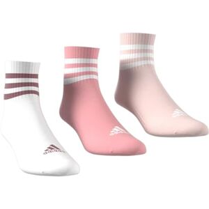 adidas Unisex Kids' 3 STRIPES CUSHIONED SPORTSWEAR MID CUT SOCKS 3 PAIR PACK, 10-11.5 adidas Unisex Kids' 3 STRIPES CUSHIONED SPORTSWEAR MID CUT SOCKS 3 PAIR PACK, 10-11.5