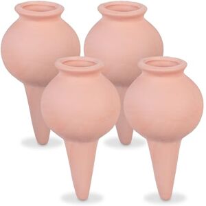 Relaxdays Set of 4 Clay Globes, Houseplants & Flowerbeds, Automatic Watering, Ceramic, Vacation & Office, Terracotta, 12 x 6 x 6 cm Relaxdays Set of 4 Clay Globes, Houseplants & Flowerbeds, Automatic Watering, Ceramic, Vacation & Office, Terracotta, 12 x 6 x 6 cm