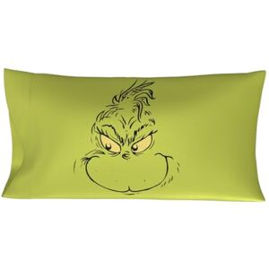 Franco Collectibles Grinch by Dr. Seuss Holiday Beauty Silky Satin King Size Pillowcase Cover 20x36 for Hair and Skin, (Officially Licensed Product) Franco Collectibles Grinch by Dr. Seuss Holiday Beauty Silky Satin King Size Pillowcase Cover 20x36 for Hair and Skin, (Officially Licensed Product)
