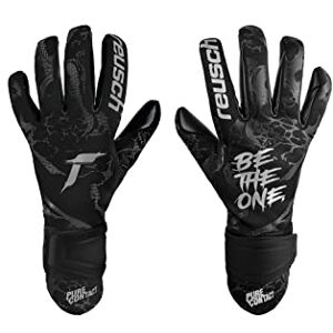 Reusch Pure Contact Infinity Non-Slip and Breathable Goalkeeper Gloves Men and Women Football Gloves for Adults Perfect for Artificial Grass, Black, 8 Reusch Pure Contact Infinity Non-Slip and Breathable Goalkeeper Gloves Men and Women Football Gloves for Adults Perfect for Artificial Grass, Black, 8