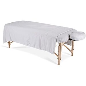 EarthLite Flannel Massage Table Sheet Set ESSENTIALS – Commercial Grade, Soft, Double-Napped 3-Piece Set (Top, Fitted, Face Pillow Cover) (UPDATED), White (44356) EarthLite Flannel Massage Table Sheet Set ESSENTIALS – Commercial Grade, Soft, Double-Napped 3-Piece Set (Top, Fitted, Face Pillow Cover) (UPDATED), White (44356)
