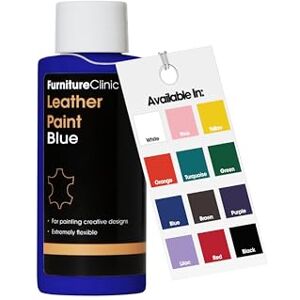 Furniture Clinic Leather Paint for Painting All Leathers: Footwear, Handbags, Clothing, etc. Flexible and Durable (Blue, 125ml) Furniture Clinic Leather Paint for Painting All Leathers: Footwear, Handbags, Clothing, etc. Flexible and Durable (Blue, 125ml)