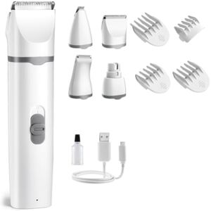 Luejnbogty Dog Hair Clippers Grooming for Nail Grinder, 4 in 1 Electric Clipper, No 4 in 1, USB Rechargeable Pet Clipper with Low Noise, Easy to Use Luejnbogty Dog Hair Clippers Grooming for Nail Grinder, 4 in 1 Electric Clipper, No 4 in 1, USB Rechargeable Pet Clipper with Low Noise, Easy to Use