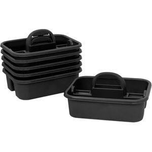 Akro-Mils 09185 Plastic Tote Tool & Supply Cleaning Caddy with Handle, 18-3/8-Inch x 13-7/8-Inch x 9-Inch, Black Akro-Mils 09185 Plastic Tote Tool & Supply Cleaning Caddy with Handle, 18-3/8-Inch x 13-7/8-Inch x 9-Inch, Black