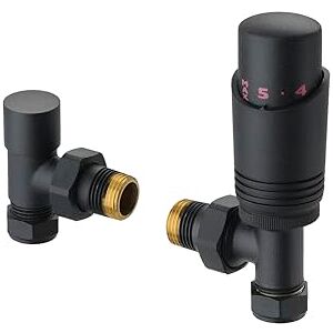 Terma Radiator Valves, Matt Black Terma Radiator Valves, Matt Black