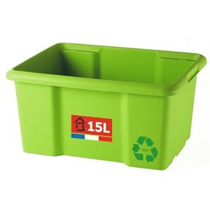 Sundis 15L Box-Stackable and Nestable-High Resistance, Green Sundis 15L Box-Stackable and Nestable-High Resistance, Green