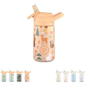 Cool Bottles Stainless steel water bottle for kids, insulated bottle for kids Drinks cold for 36 hours and hot for 18 hours- Woodland Buddies 350ml Cool Bottles Stainless steel water bottle for kids, insulated bottle for kids Drinks cold for 36 hours and hot for 18 hours- Woodland Buddies 350ml