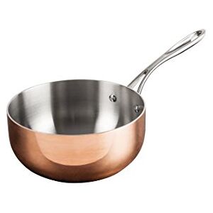 NISBETS Vogue Tri Wall Copper Flared Saute Pan 200 mm/1.8 Litre, Material: Aluminium/Steel/Copper Tri-wall Induction Hob, Gas, Electric & Solid Top Compatible, CM677 NISBETS Vogue Tri Wall Copper Flared Saute Pan 200 mm/1.8 Litre, Material: Aluminium/Steel/Copper Tri-wall Induction Hob, Gas, Electric & Solid Top Compatible, CM677