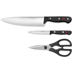 Wüsthof Gourmet 3-piece Set, Black and Silver Wüsthof Gourmet 3-piece Set, Black and Silver