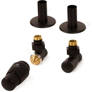 Terma Radiator Valves, Heban Black Terma Radiator Valves, Heban Black