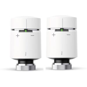 Drayton by Schneider Electric Wiser By Drayton Smart TRV Radiator Valve (2 Pack) White Radiator Thermostat for Existing Wiser Heating Systems Drayton by Schneider Electric Wiser By Drayton Smart TRV Radiator Valve (2 Pack) White Radiator Thermostat for Existing Wiser Heating Systems