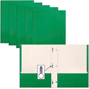 Better Office Products Green Paper 2 Pocket Folders with Prongs, 50 Pack, by , Matte Texture, Letter Size Paper Folders, 50 Pack, with 3 Metal Prong Fastener Clips, Green Better Office Products Green Paper 2 Pocket Folders with Prongs, 50 Pack, by , Matte Texture, Letter Size Paper Folders, 50 Pack, with 3 Metal Prong Fastener Clips, Green