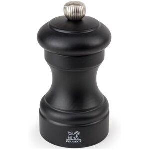 PEUGEOT Bistro 10 cm Salt Mill Classic Grind System Made with PEFC Certified Wood Lifetime Guaranteed Mechanism Made in France Matt Black Colour PEUGEOT Bistro 10 cm Salt Mill Classic Grind System Made with PEFC Certified Wood Lifetime Guaranteed Mechanism Made in France Matt Black Colour