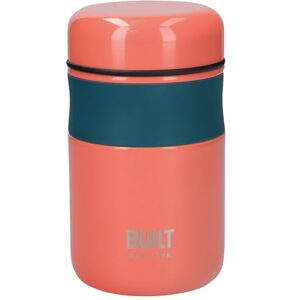 Built Flask, Vacuum Insulated for Hot & Cold Foods, Double Wall Stainless Steel, 490ml, Orange Built Flask, Vacuum Insulated for Hot & Cold Foods, Double Wall Stainless Steel, 490ml, Orange