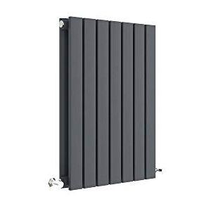 Hudson Reed Sloane Double Designer Horizontal Radiator - Anthracite Grey - 600 X 412mm Heating Hudson Reed Sloane Double Designer Horizontal Radiator - Anthracite Grey - 600 X 412mm Heating