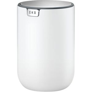 EKO Fandy Table Bin, 1.5L Mini Desk Rubbish Bin with Swing-Top Lid, 1.5 Litre Small Table Round Wastebasket for Office, Home, Bathroom, Bedroom, Car (White) EKO Fandy Table Bin, 1.5L Mini Desk Rubbish Bin with Swing-Top Lid, 1.5 Litre Small Table Round Wastebasket for Office, Home, Bathroom, Bedroom, Car (White)